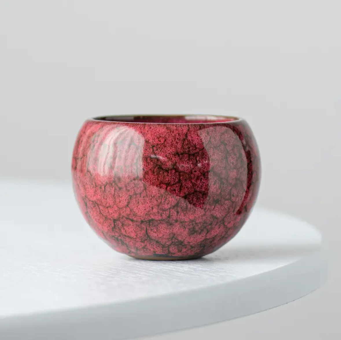 Dragon-Egg-shaped Kiln Variation Teacups: The Five Elements