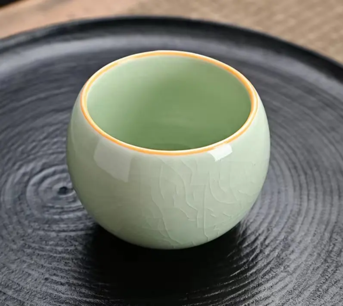 Ge Kiln: Lovely Dragon-Egg-Shaped Teacups